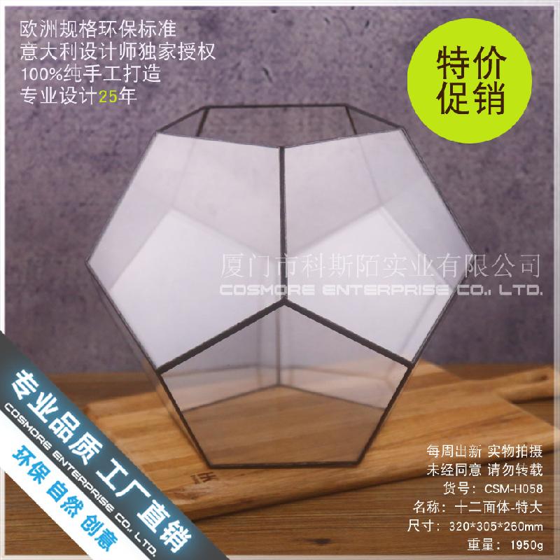 Nhà kính 12 mặt siêu lớn Terrarium rêu cảnh (DG-204)