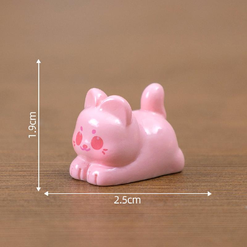 微景观创意可爱Q萌小猫萌粒公仔DIY装饰品配件迷你车载桌面小摆件