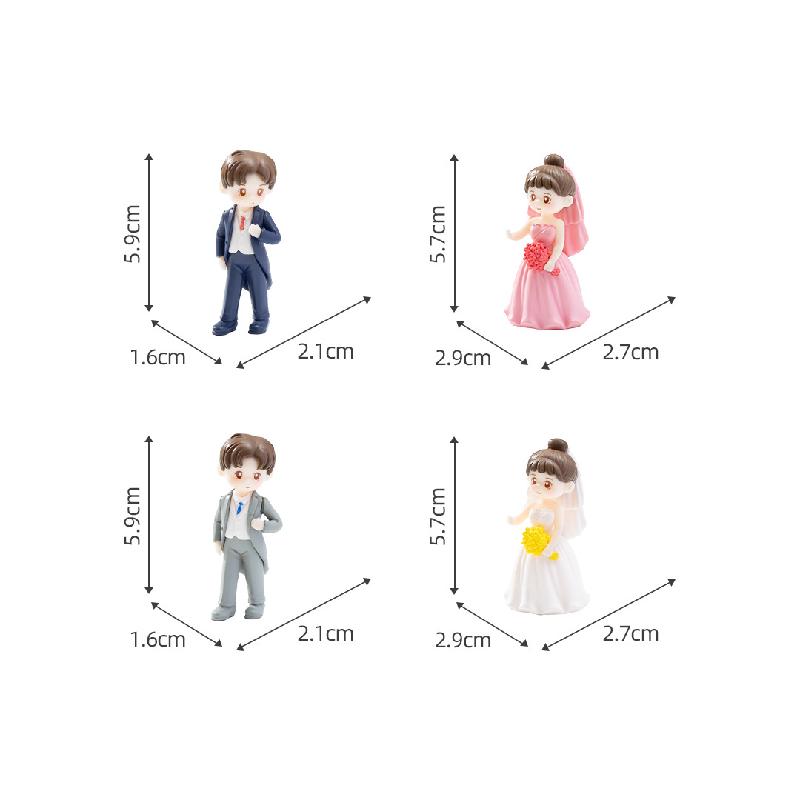 Cặp Đôi Tình Nhân Mini PVC Trang Trí (PK-109)