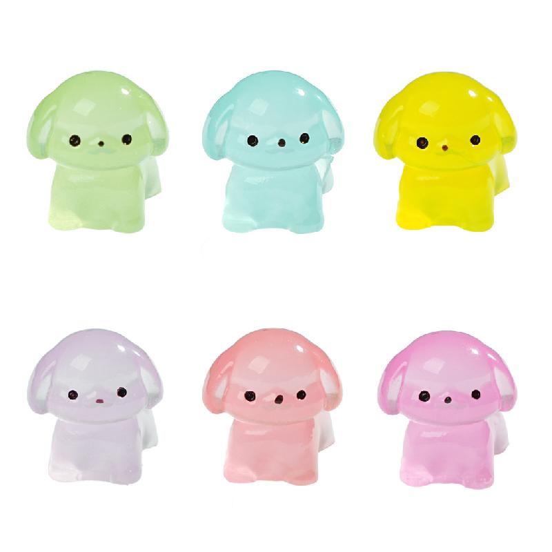 苔藓微景观夜光可爱小狗园艺造景 DIY装饰配件迷你车载桌面小摆件