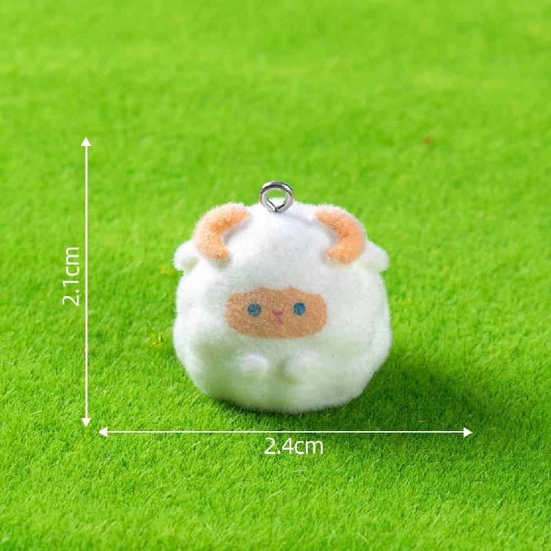 植绒公仔创意可爱小动物系列萌粒 DIY装饰品摆件包包钥匙扣挂配件
