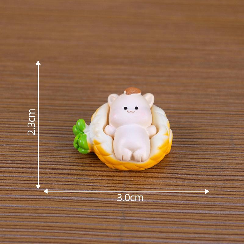 微景观创意躺平十二生肖沙发萌粒公仔 DIY装饰品挂配件迷你小摆件