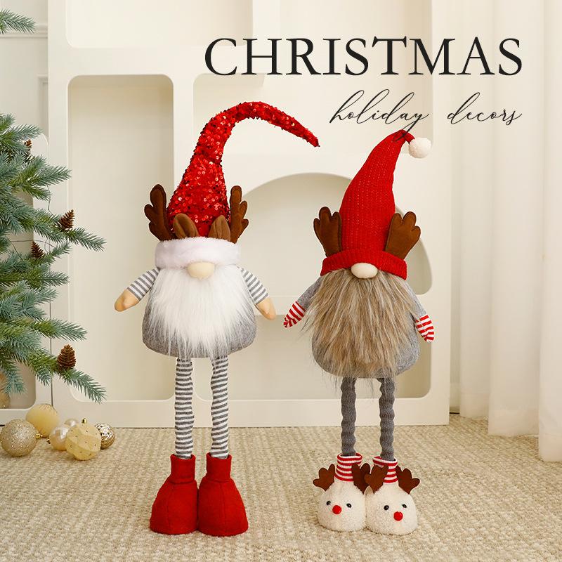 Trang trí Noel: Gnome ông già Noel nhỏ trang trí cửa sổ