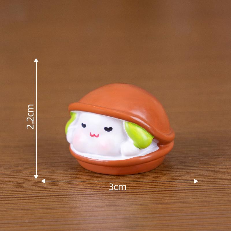 微景观创意可爱甜品抹茶小狗娃娃屋 DIY装饰品配件迷你桌面小摆件
