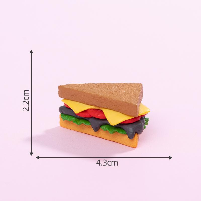 Tiểu cảnh bánh hamburger và sushi, phụ kiện trang trí mini (ZC-490)