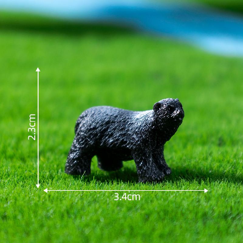 跨境新品微景观创意写实平头哥公仔 DIY装饰品配件迷你树脂小摆件