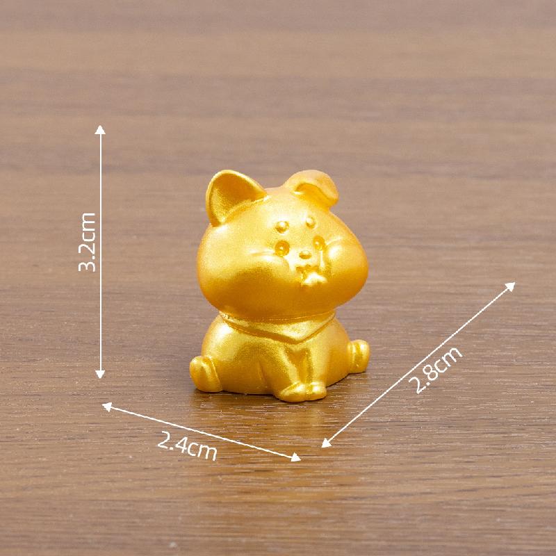 Tiểu cảnh 12 con giáp màu vàng, trang trí tiểu cảnh mini (ZC-290)
