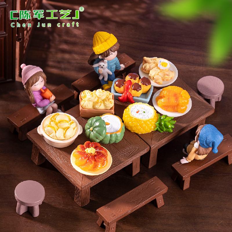 微景观创意食玩小吃臭豆腐龙虾夜宵DIY装饰品配件迷你桌面小摆件