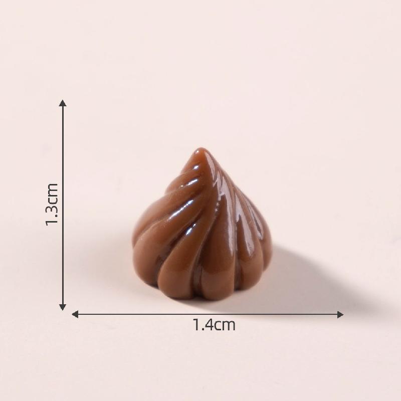 微景观创意仿真巧克力食玩 DIY装饰发夹冰箱贴配件迷你树脂小摆件