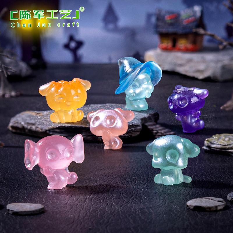 跨境微景观创意夜光万圣节精灵节日造景 DIY装饰品配件迷你小摆件