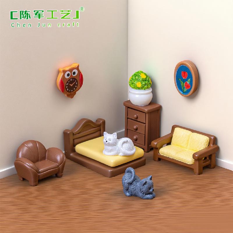Bộ Sofa Bàn Trà Mini Nhà Búp Bê (PK-58)