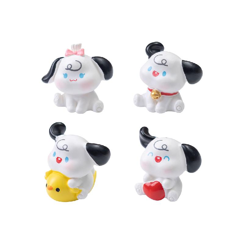 Tiểu cảnh chó con mini trang trí nhà búp bê và xe hơi (ZC-867)