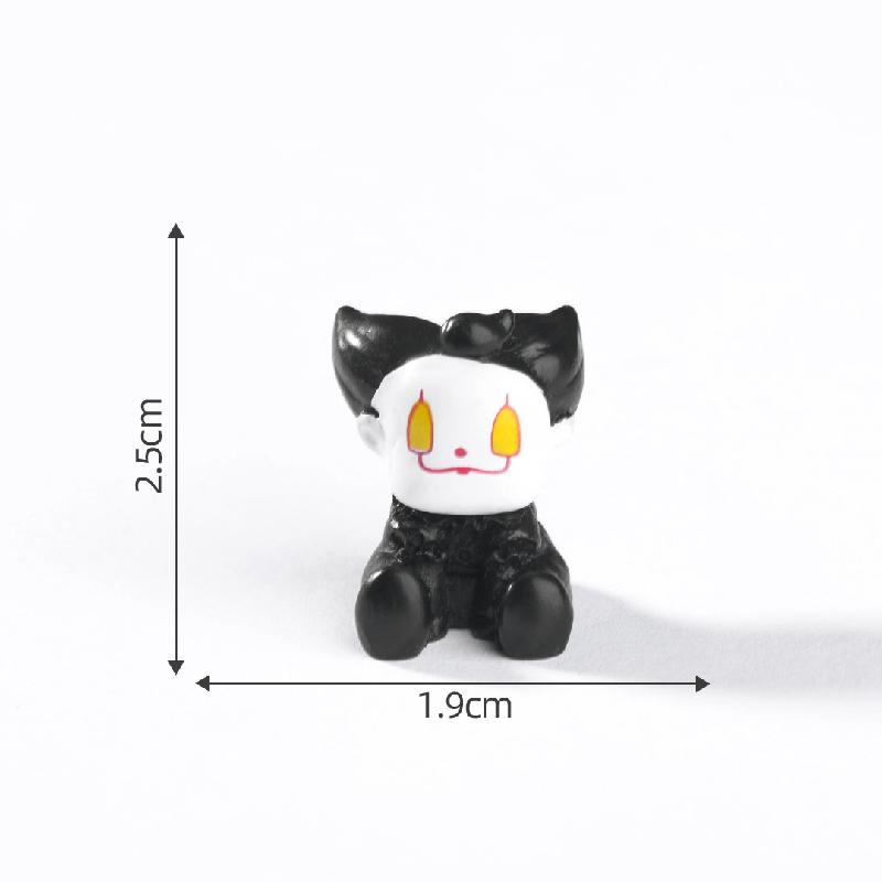 Tiểu cảnh hề xương Halloween, DIY, phụ kiện resin tiểu cảnh mini đáng yêu (ZC-572)