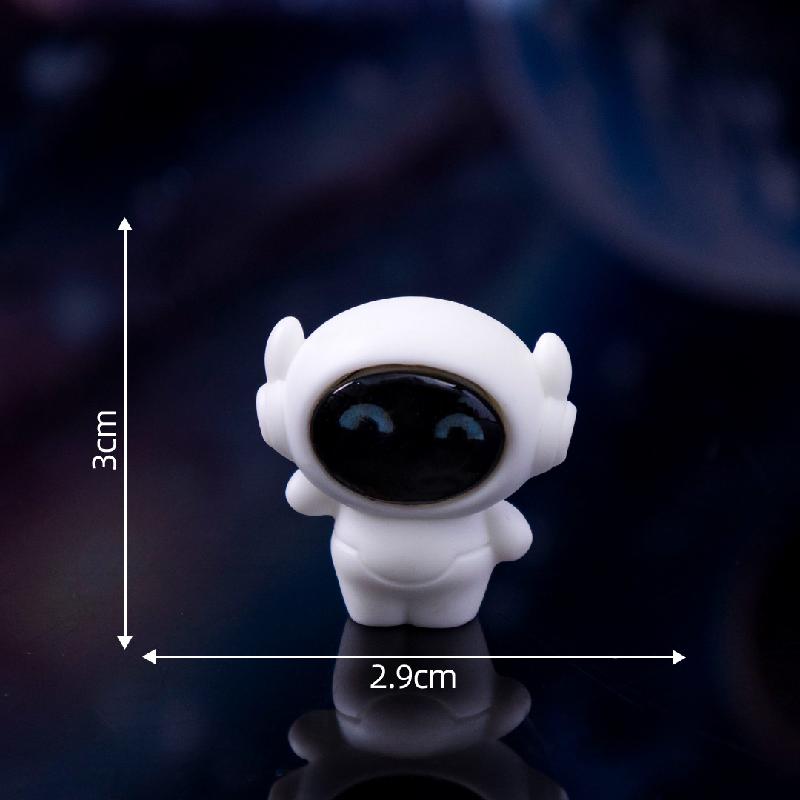 微景观创意表情太空宇航员机器人萌粒 DIY装饰品挂配件迷你小摆件