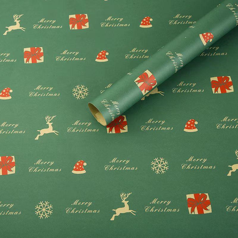 Giấy gói quà Giáng Sinh: giấy gói hoa, giấy gói quà lớn, giấy gói dày, bao bì lễ hội, giấy gói sách.
