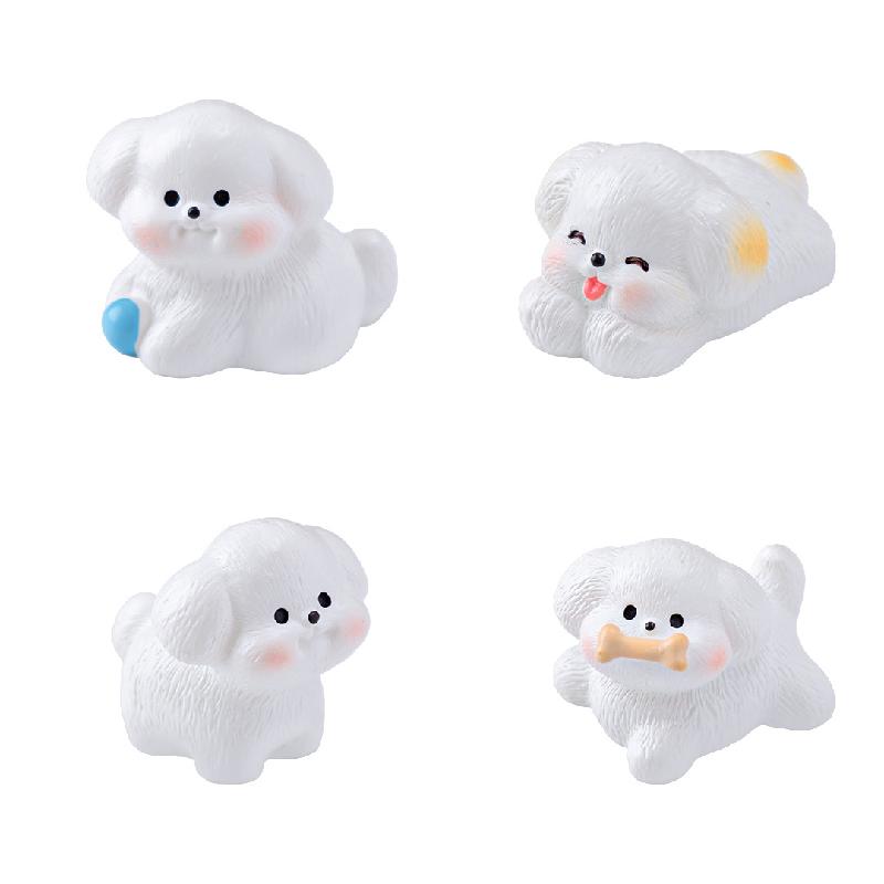 微景观创意可爱西施犬公仔娃娃屋 DIY装饰品挂配件迷你桌面小摆件