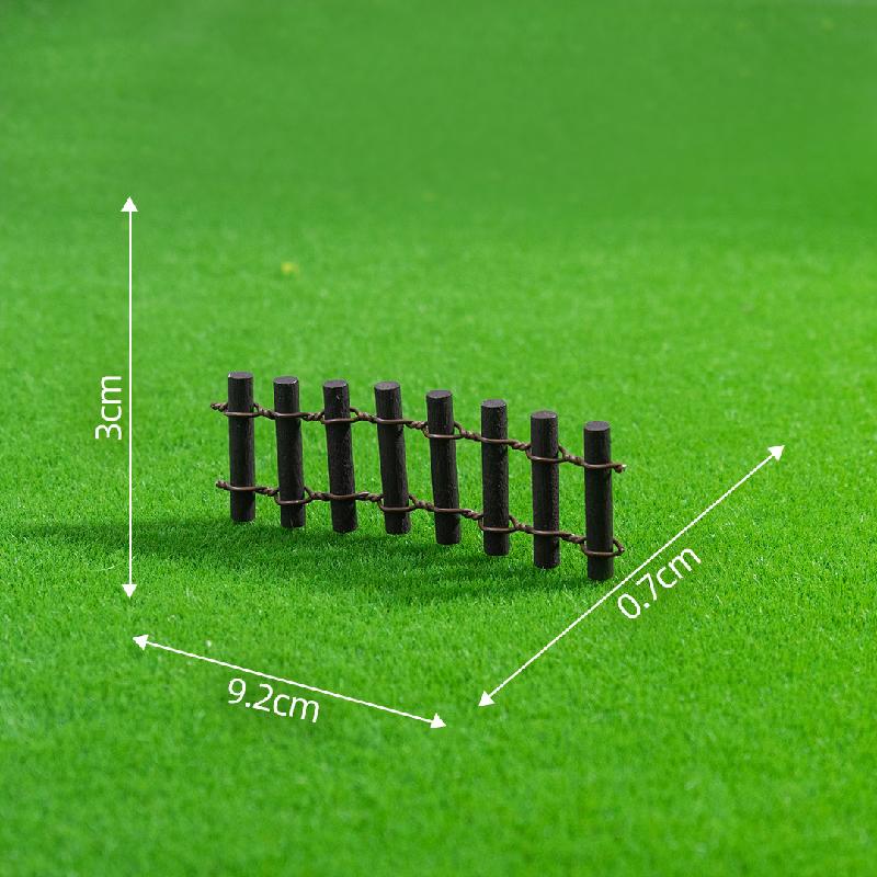 Tiểu cảnh hàng rào gỗ mini, trang trí cây cảnh đa dụng (ZC-85)