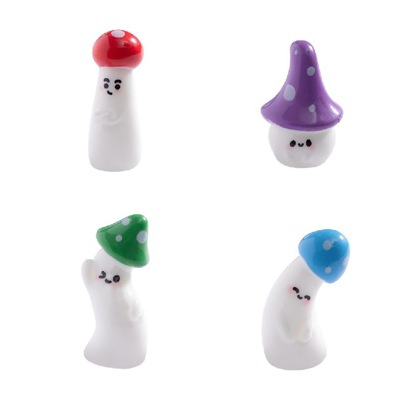 微景观创意趣味歪头小蘑菇萌粒园艺造景 DIY装饰品配件迷你小摆件