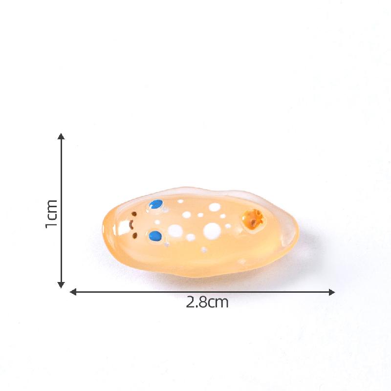 跨境微景观创意夜光写实海兔动物公仔 DIY装饰配件迷你树脂小摆件