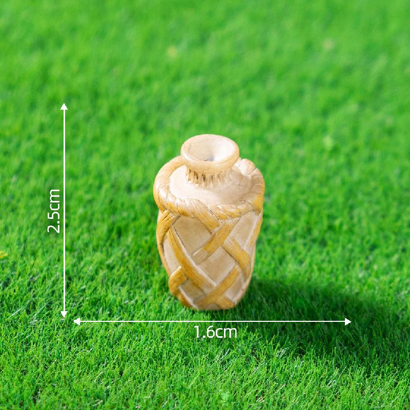 微景观创意古风竹椅推车小物件庭院造景 DIY装饰品配件迷你小摆件