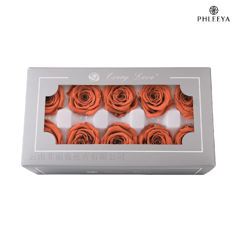 Hoa hồng vĩnh cửu 4cm 10 bông DIY hoa khô quà Thất Tịch (HK-18)