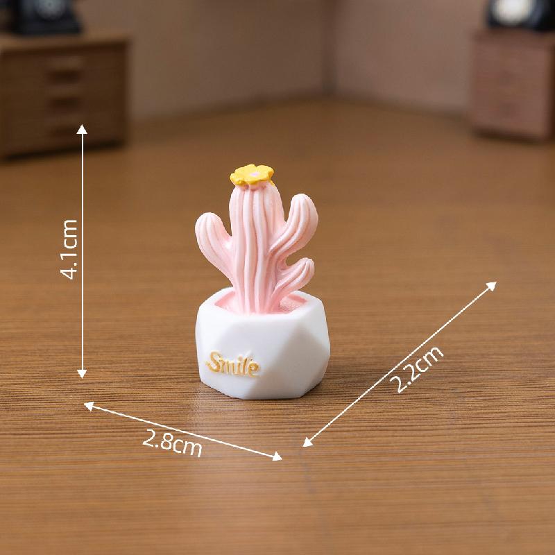 Tiểu cảnh xương rồng mini, quà tặng trang trí nữ tính (ZC-54)