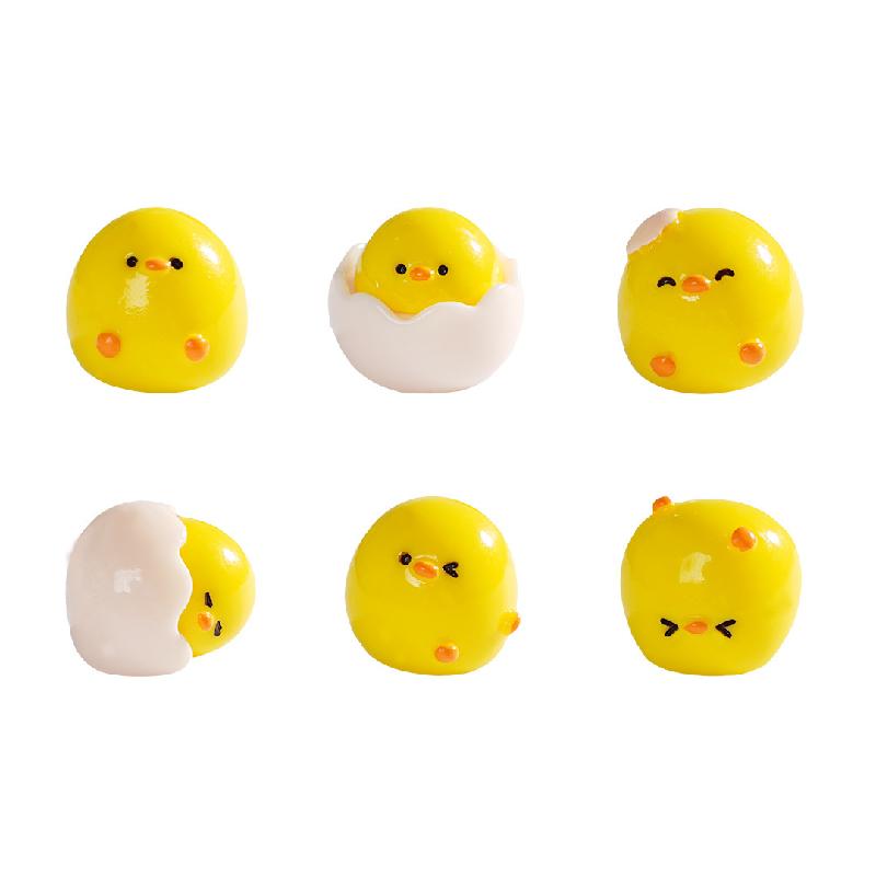 微景观创意可爱蛋壳小鸡仔萌粒 DIY装饰品配件迷你车载桌面小摆件