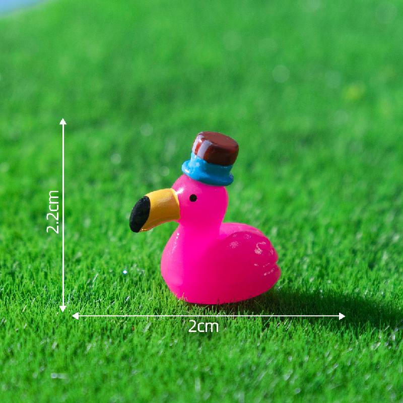 跨境外贸微景观创意火烈鸟公仔园艺造景 DIY装饰品配件迷你小摆件