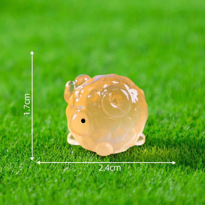 新品微景观创意夜光小绵羊公仔动物萌粒 DIY装饰品配件迷你小摆件