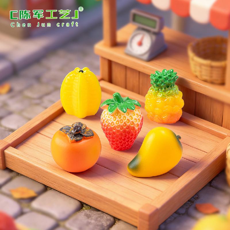 Tiểu cảnh trái cây, dưa hấu, xoài, chanh, bút trang trí (ZC-36)