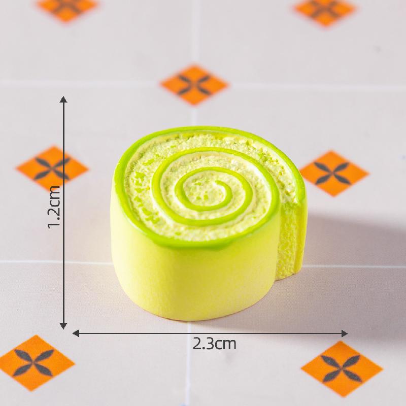 微景观创意瑞士卷面包食玩 DIY奶油胶冰箱贴装饰品配件迷你小摆件