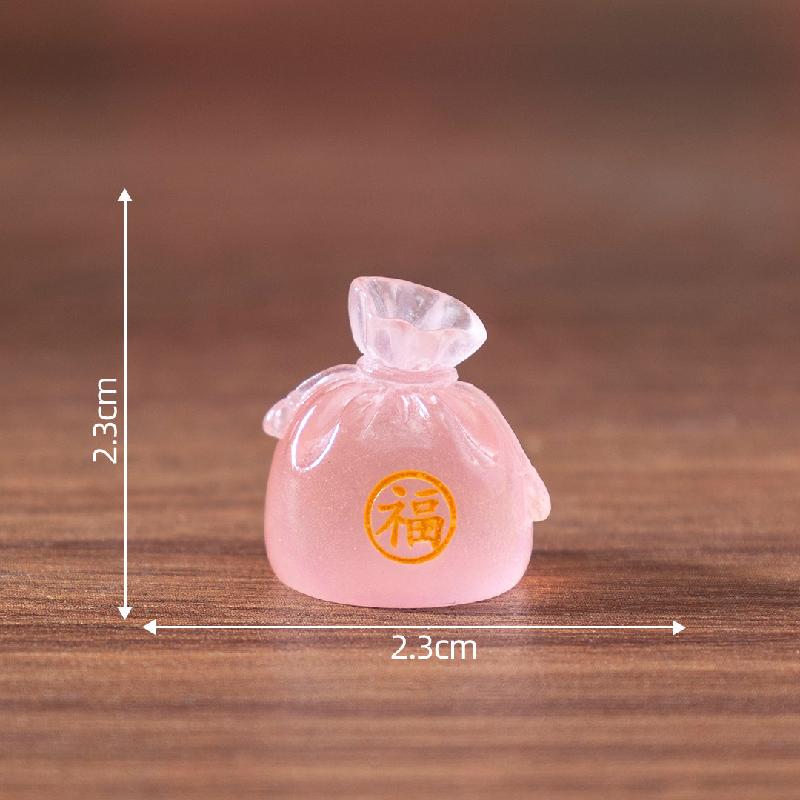 微景观马年新年吉祥福袋小马公仔 DIY装饰品挂配件迷你桌面小摆件