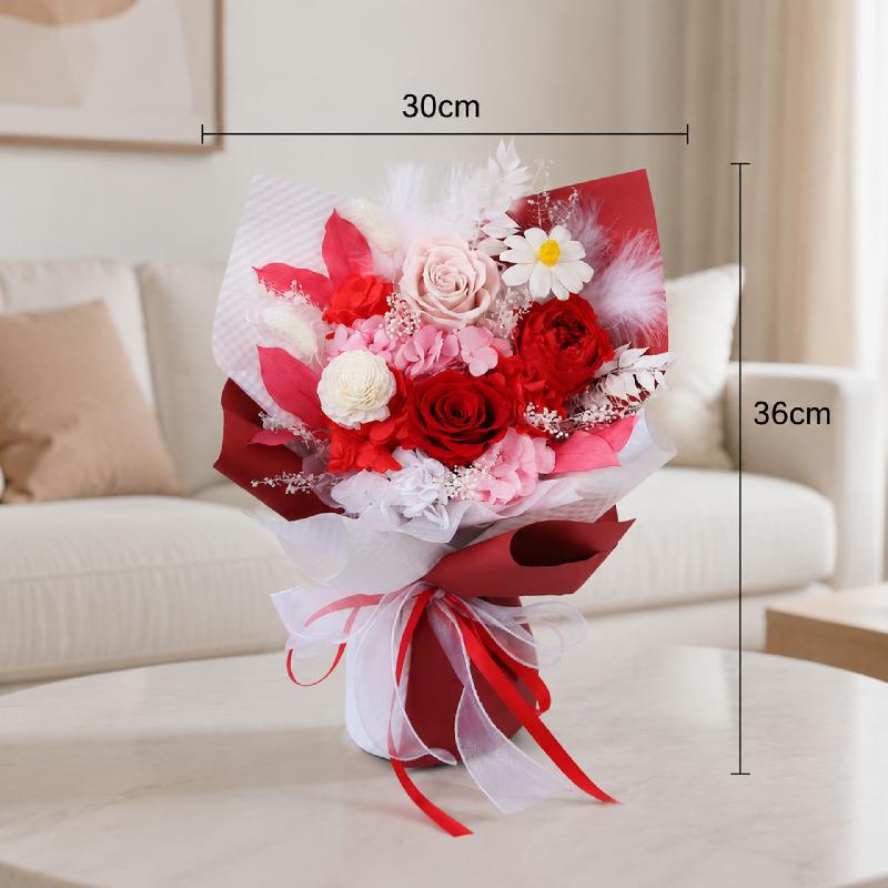 Bó hoa hồng vĩnh cửu quà sinh nhật Noel Valentine (HK-39)