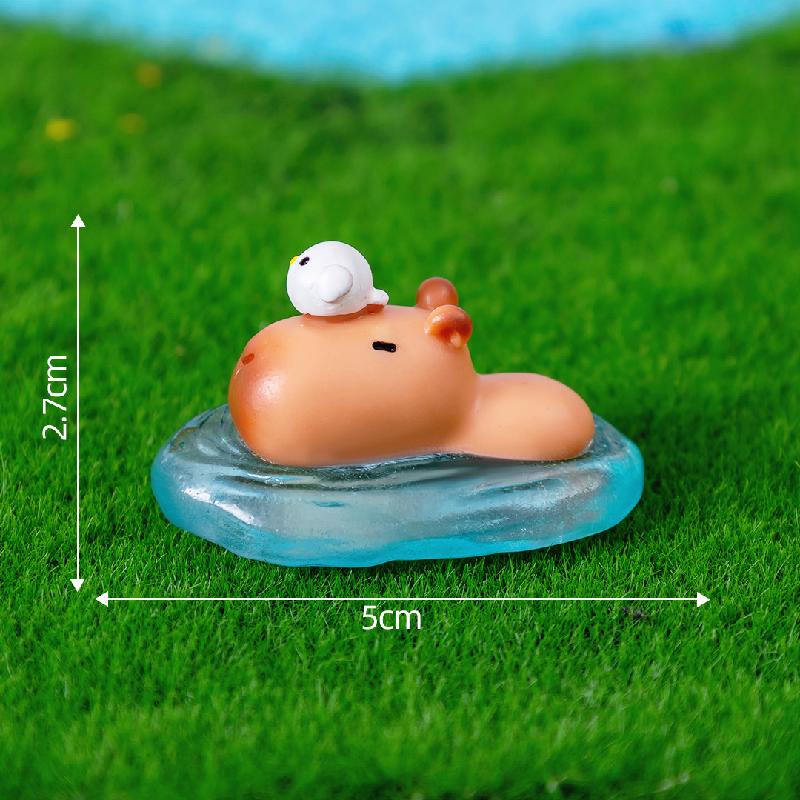 Mô hình chuột lang Capybara mini dễ thương, trang trí xe và bàn (ZC-1084)