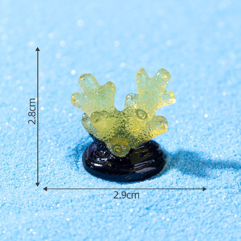 跨境新品微景观夜光小珊瑚 鱼缸海洋造景DIY装饰品配件迷你小摆件