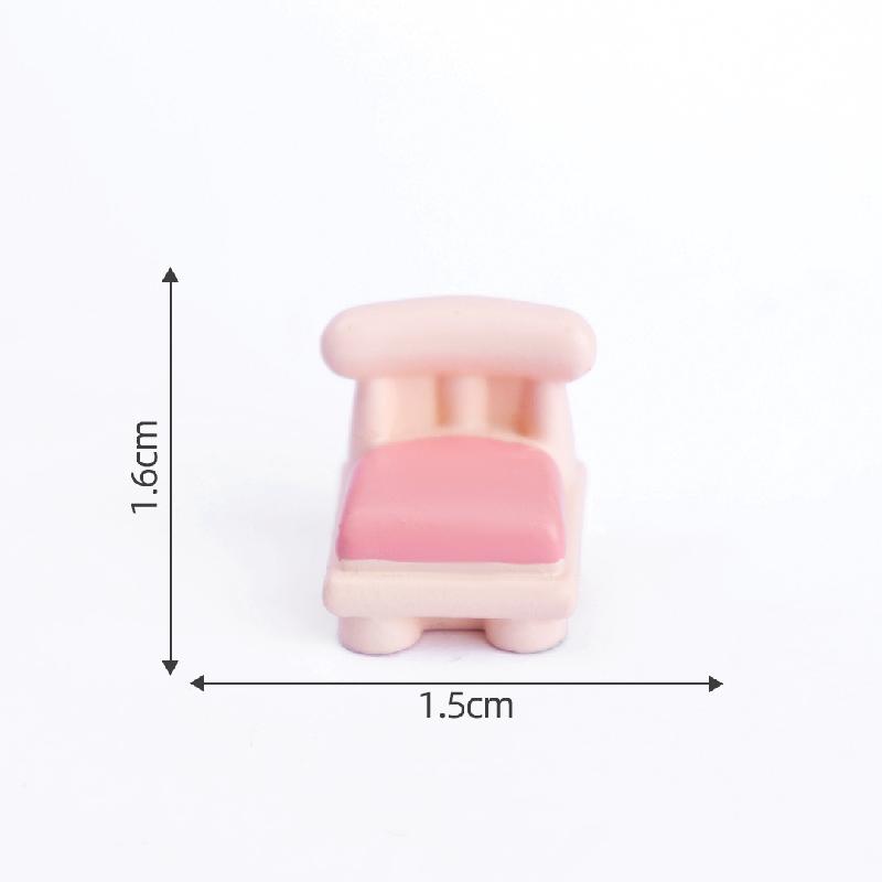 微景观创意可爱粉色卧室娃娃屋 DIY装饰品配件迷你微缩模型小摆件