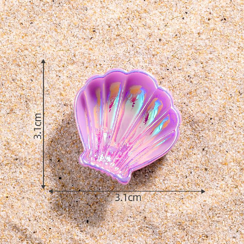 微景观创意贝壳海星鱼缸造景 DIY装饰品生态瓶配件迷你树脂小摆件