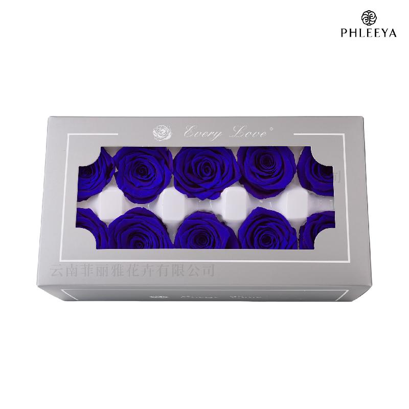 Hoa hồng vĩnh cửu 4cm 10 bông DIY hoa khô quà Thất Tịch (HK-18)