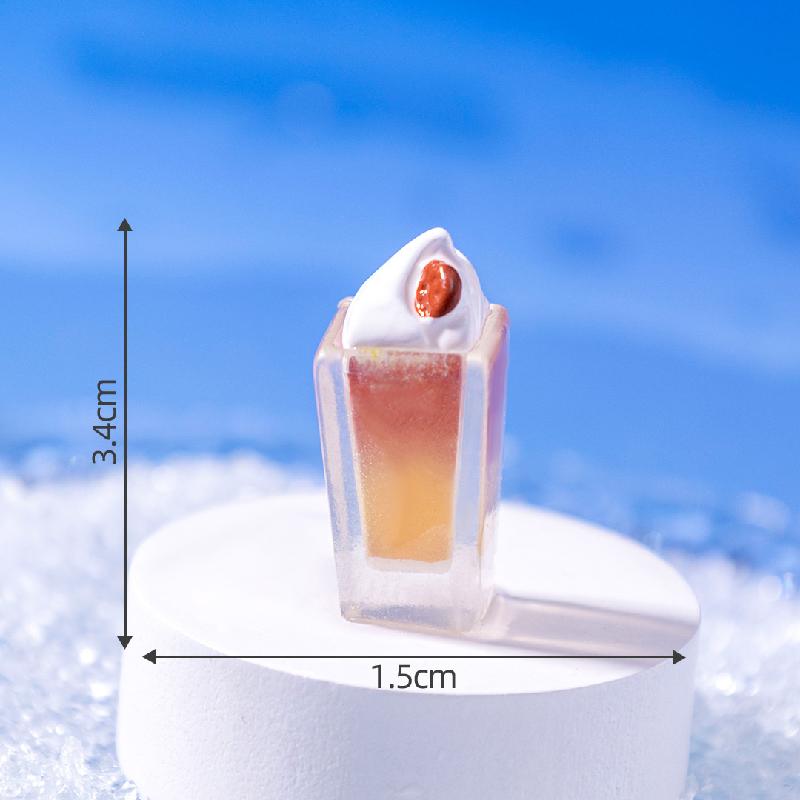 微景观创意仿真夜光夏日冰饮食玩 DIY装饰品挂配件迷你桌面小摆件