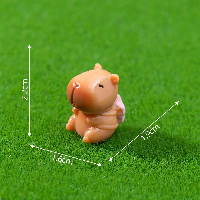 Capybara hoa anh đào mùa xuân mini tiểu cảnh (PK-700)