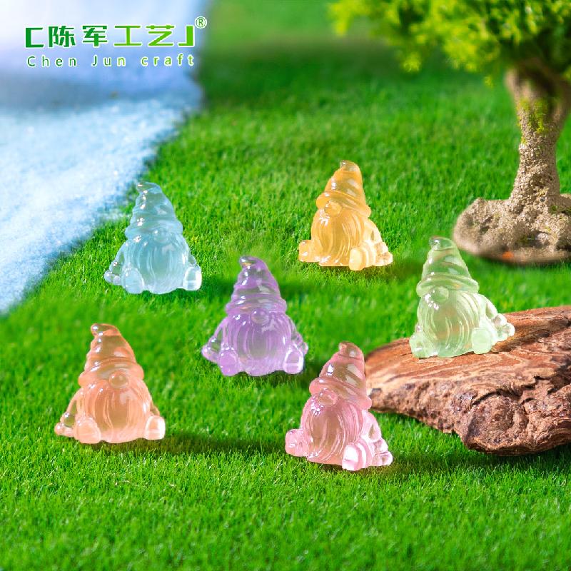 跨境外贸微景观创意夜光矮人园艺造景DIY装饰品配件迷你小摆件