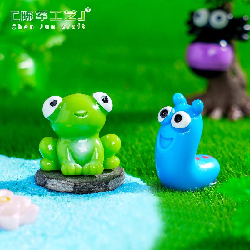 微景观创意大眼昆虫青蛙蜜蜂园艺造景 DIY装饰配件迷你桌面小摆件