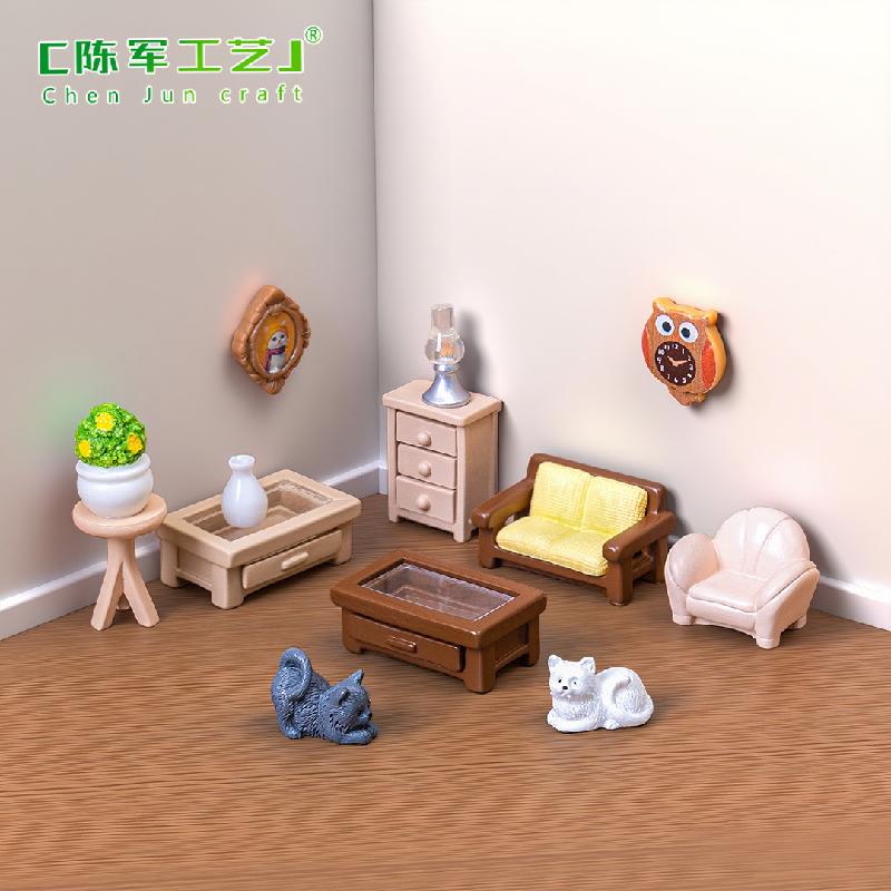 Bộ Sofa Bàn Trà Mini Nhà Búp Bê (PK-58)