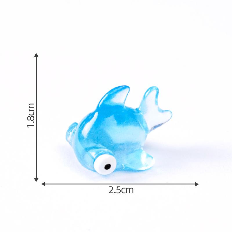 微景观创意海洋动物海豚螃蟹生态瓶 DIY装饰品配件迷你桌面小摆件