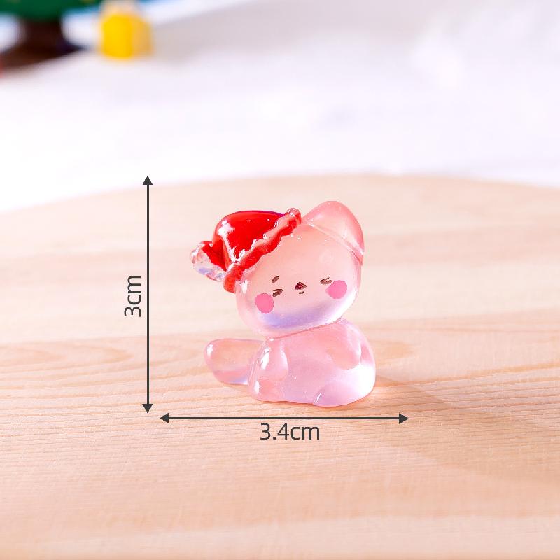 Mèo Noel phát sáng DIY trang trí bàn và xe dễ thương (ZC-770)