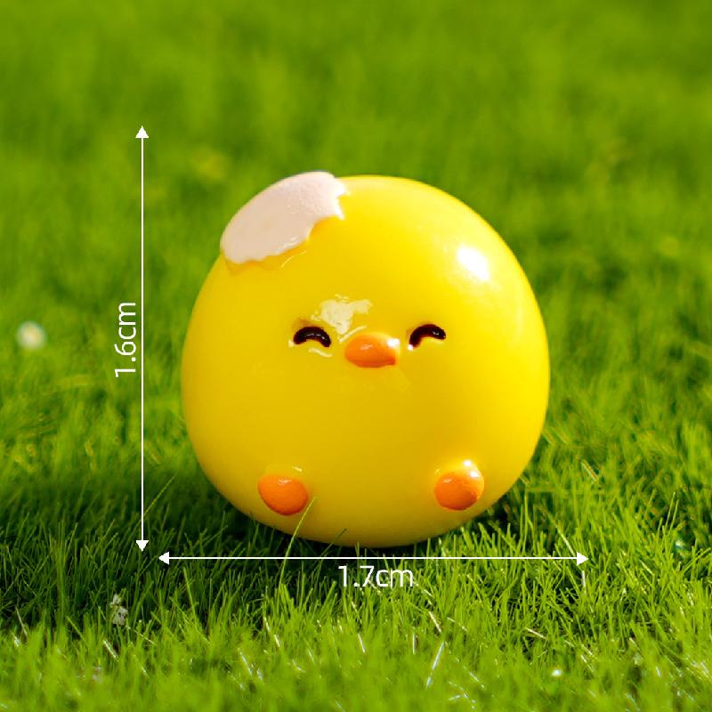 微景观创意可爱蛋壳小鸡仔萌粒 DIY装饰品配件迷你车载桌面小摆件