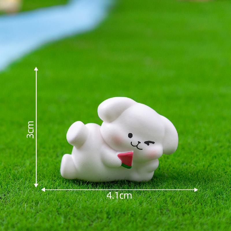 微景观创意可爱休闲小狗公仔DIY装饰品挂配件迷你车载桌面小摆件