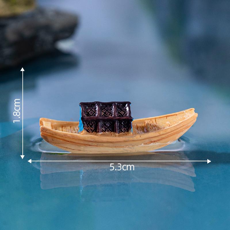 Tiểu cảnh thuyền nhỏ Giang Nam, trang trí thủ công DIY (ZC-112)