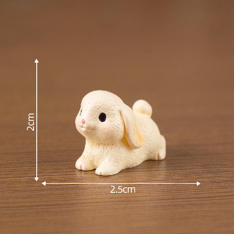 微景观创意可爱小兔子公仔娃娃屋 DIY装饰品挂配件迷你微缩小摆件