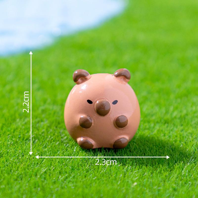 微景观创意可爱圆嘟嘟熊猫小狗小动物 DIY装饰配件迷你桌面小摆件